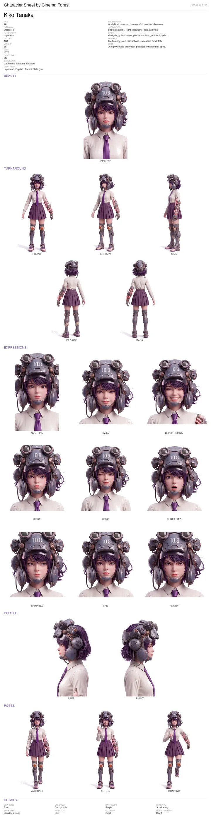 Character sheet sample